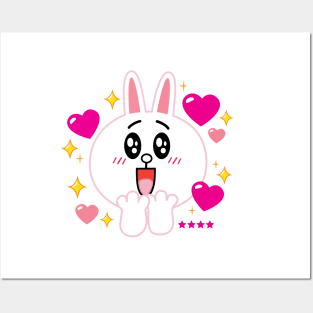 Cony Excited Posters and Art